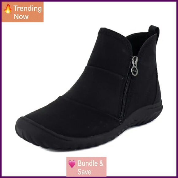 Water Resistant Ankle Boots Memory Foam All Terrain Traction - Picture 2 of 8